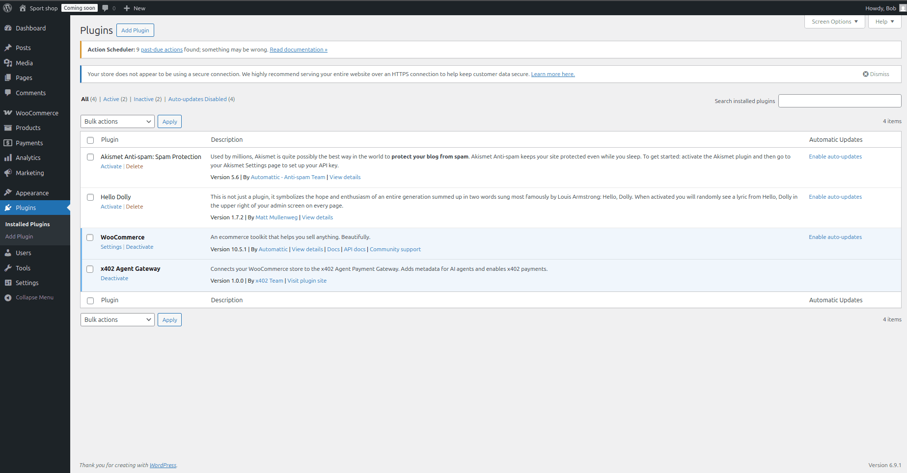 WordPress Plugin Settings